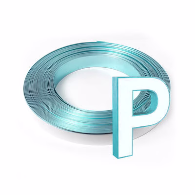 ODM Aluminum Stripe Trim Cap Customizable Letter Edge Trim Cap Easy To Install