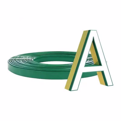 Alloy Plastic Trim Cap 40 Meter Length For Channel Letter Edge