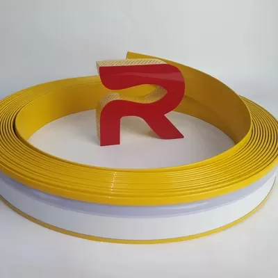 1000 Series Grade Non-Alloy Coated Aluminum Trim Cap for Channel Letter with 9cm Width and Polyester Coating gallery-5