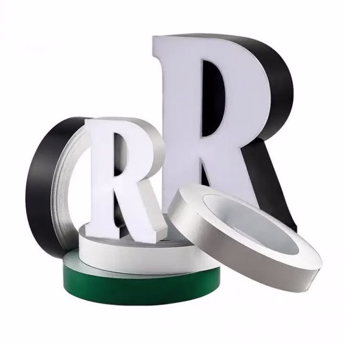 Width 6cm Trimless Channel Letter Coil Punching Channel Letter Aluminum Coil 0