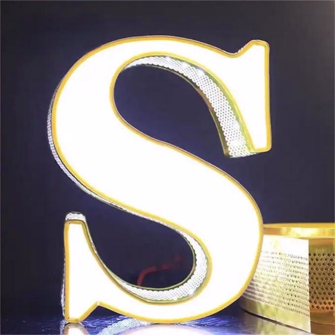 Alloy Aluminum Trim Cap For Channel Letter With Arrow Type Trim Cap Usage 2