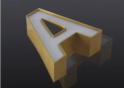Outdoor Aluminum Channel Letter Coil 90mm Width Channelume Letters 0