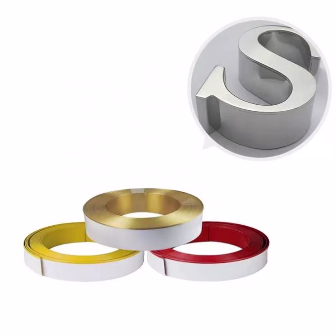 100mm Aluminum Channel Letter Trim Sign Trim Cap For Business Shop 0