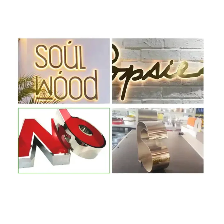 3D Sign Letter Aluminum Edge Channel Letter Coil Sheet Strips Color Coated Brushed