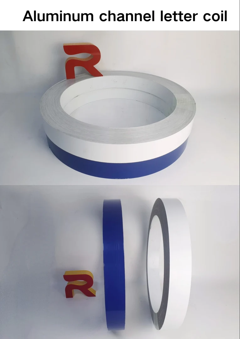 Thickness 0.6mm Aluminum Trim Cap For Channel Letter Channelume Material application image 1