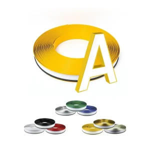 Yellow Aluminum Channel Letter Trim Cap Aluminium Trim Cap Letters Channelume Gallery 1
