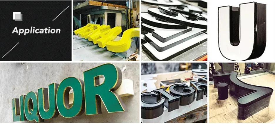 Alloy Arrow Type 3d Channel Letter Length 40 Meter Channel Letter Edging