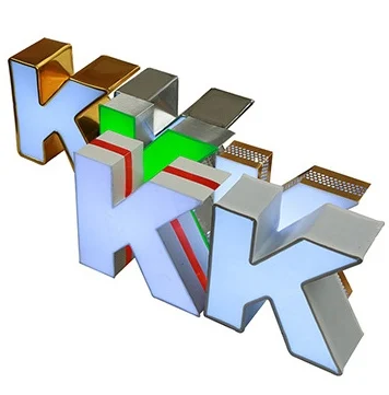 Channel Letter Aluminum Trim Cap With 70MM Width In Yellow Aluminum Channel Letter