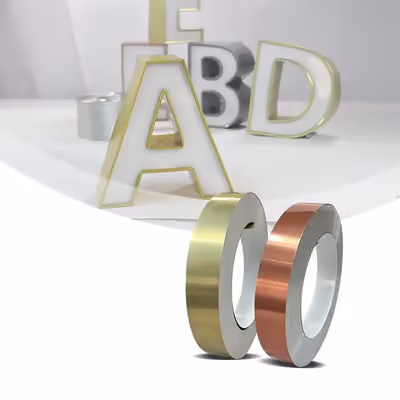 Durable Gold Aluminium Channel Letter Coil Perfect For Channel Letters product 5