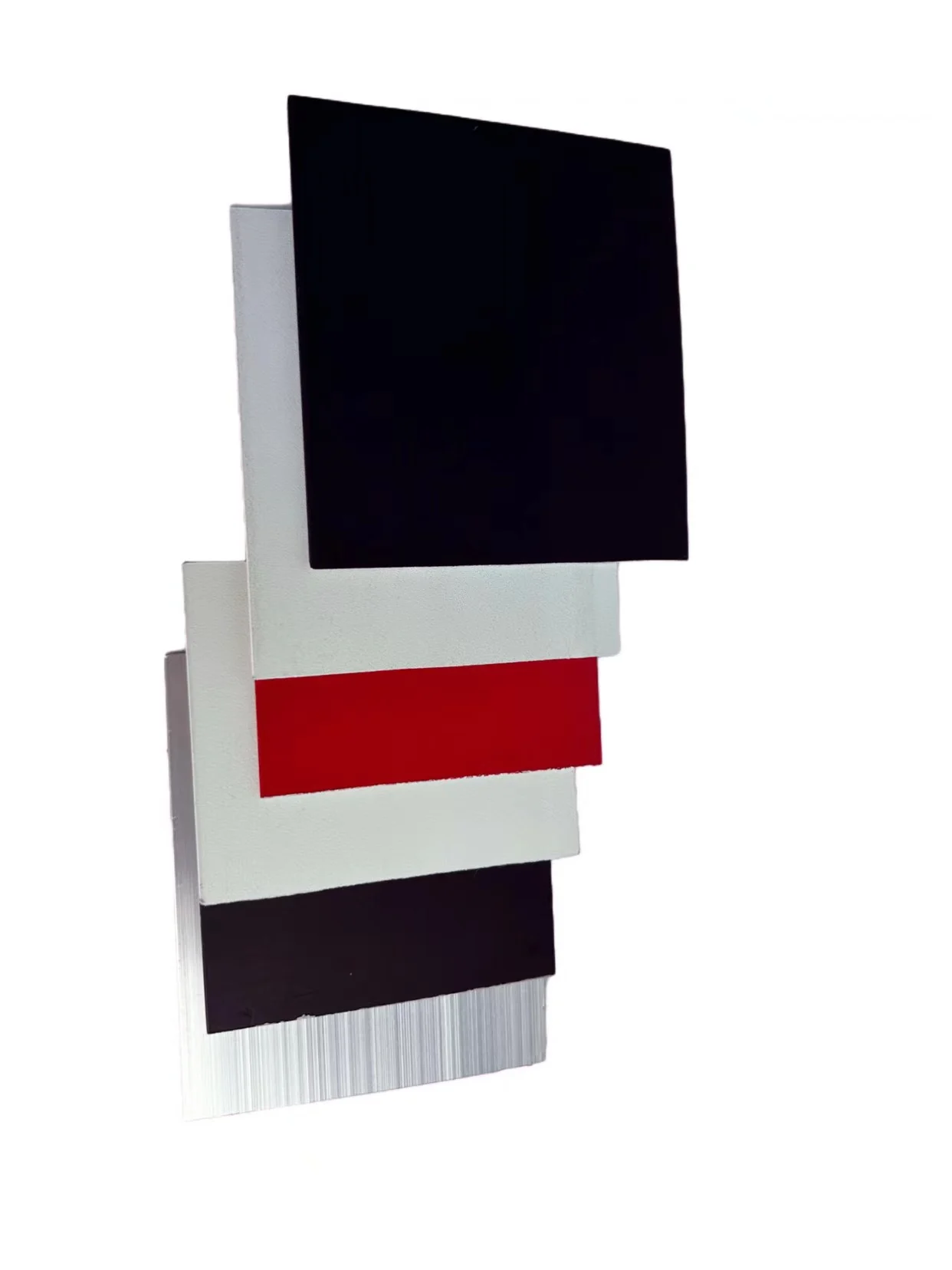 F Type Aluminium Edging Profile For LED Signage Black White Aluminum Plain