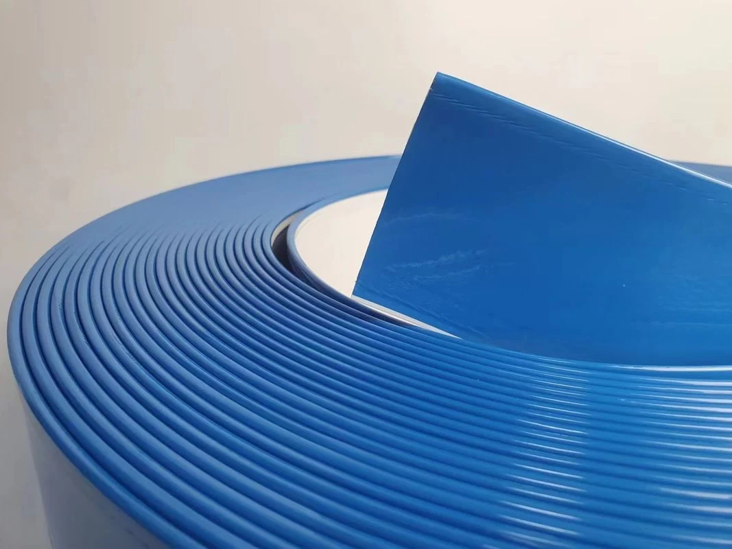 Hand Bending Aluminum Trim Cap Strip J Type Trim Cap Coil 50M Length Various Widths Blue Colors