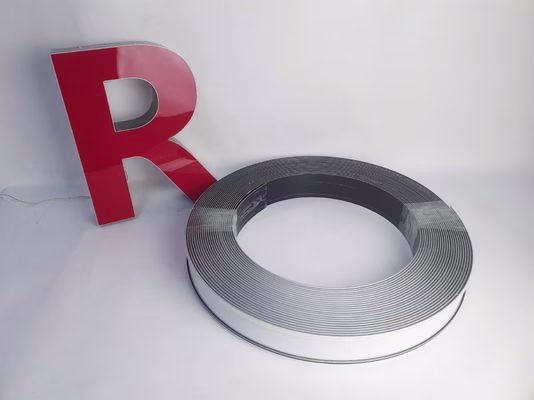 Aluminum PVC Trimless Letterform 3cm-14cm Aluminium Trim Cap Letters