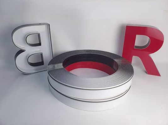 Trim Cap Roll 30m White Red Aluminium Coil For Channel Letter