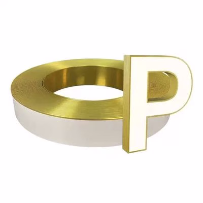 OEM Channel Letter Trim Cap 40mm 50mm Width Channelume Material