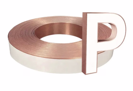 Rose Gold Aluminium Trim Cap 60mm 70mm Aluminum Channel Letter Coil