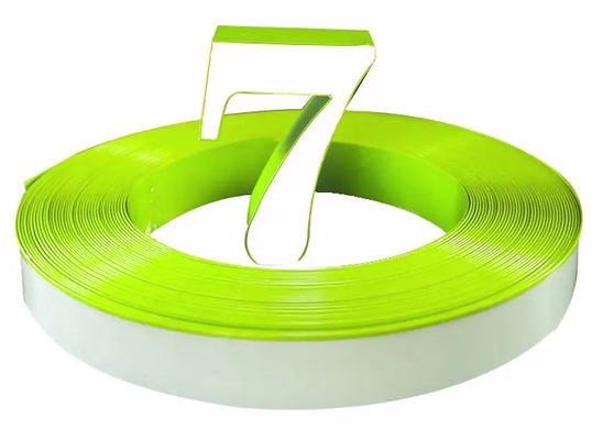 Illuminated Signs Trim Cap Roll Green Aluminium Trim Cap Letters
