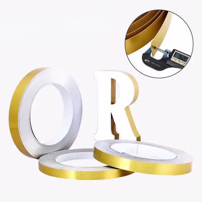 40mm Trimless Channel Letter Coil Roll Gold Channelume Signage