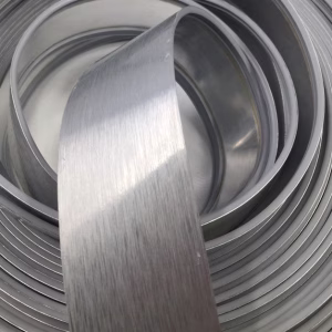 60MM 80mm Hand Bend Punching Brushed Color Coated Aluminum Strip Coil Strip For Luminous Word Channel Letter Sign