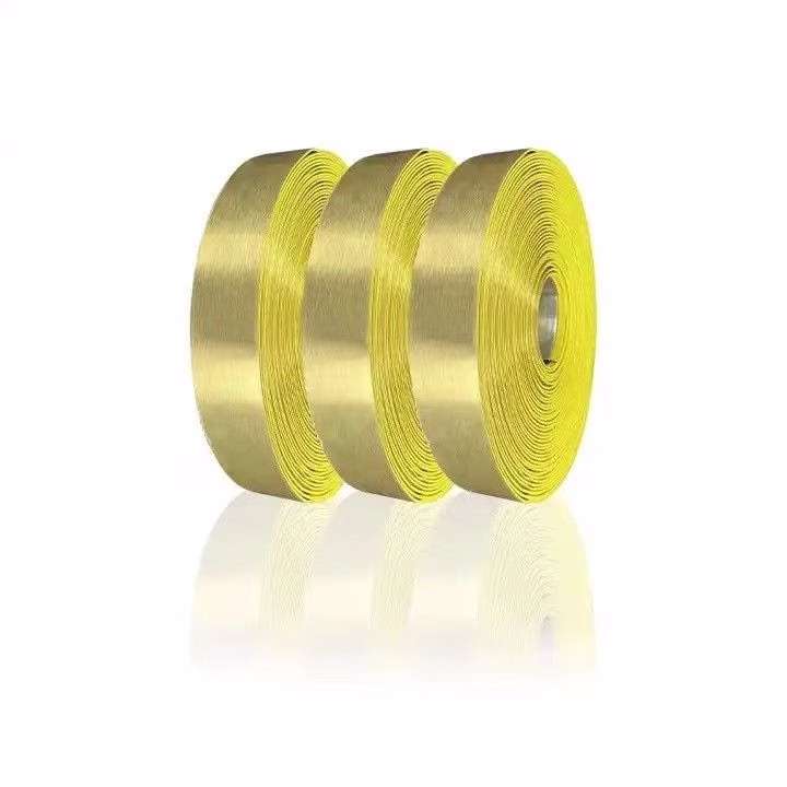Brushed Gold Aluminium Trim Cap With Aluminum Hardness Aluminum Alloy Coil