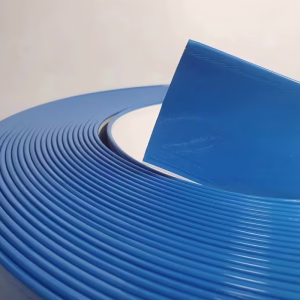 Hand Bending Aluminum Trim Cap Strip J Type Trim Cap Coil 50M Length Various Widths Blue Colors