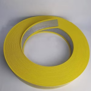 Yellow Aluminium Channel Coil Flexible Bending Profile With Hole For Elegant Edging Applications