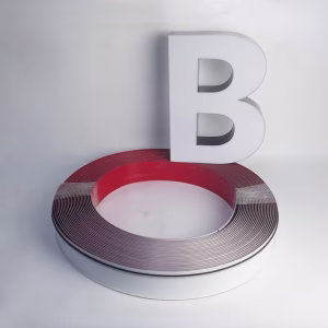 Electrical 30m Channel Letter Coil Outdoor Aluminum Trim Cap