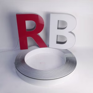 4cm-14cm Width Aluminum Channel Letter Trim Letterform Sign Trim Cap