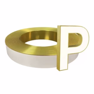 OEM Channel Letter Trim Cap 40mm 50mm Width Channelume Material