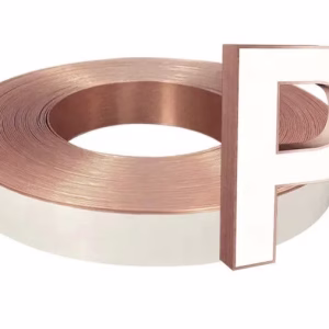 Rose Gold Aluminium Trim Cap 60mm 70mm Aluminum Channel Letter Coil