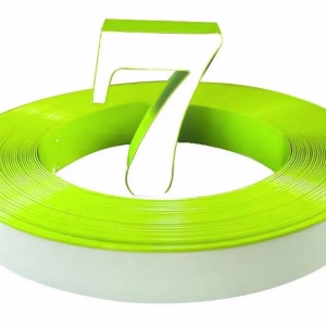 Illuminated Signs Trim Cap Roll Green Aluminium Trim Cap Letters