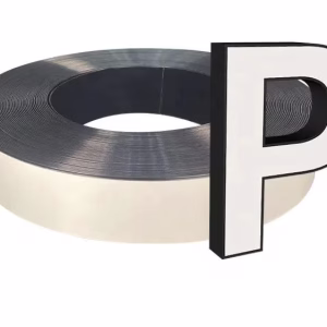 Advertising LED Channel Letter Coil White Black Trim Cap Letter