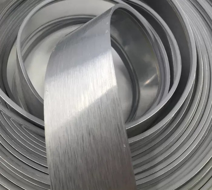 60MM 80mm Hand Bend Punching Brushed Color Coated Aluminum Strip Coil Strip For Luminous Word Channel Letter Sign product 1