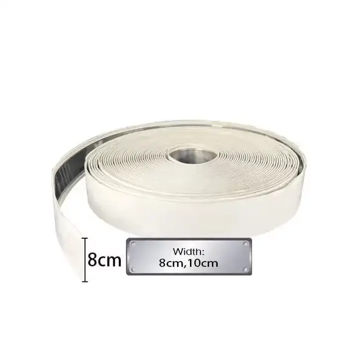 Hand Bending Aluminium Trim Cap 0.33mm Mirror Silver Channel Letter Trim Cap product 1