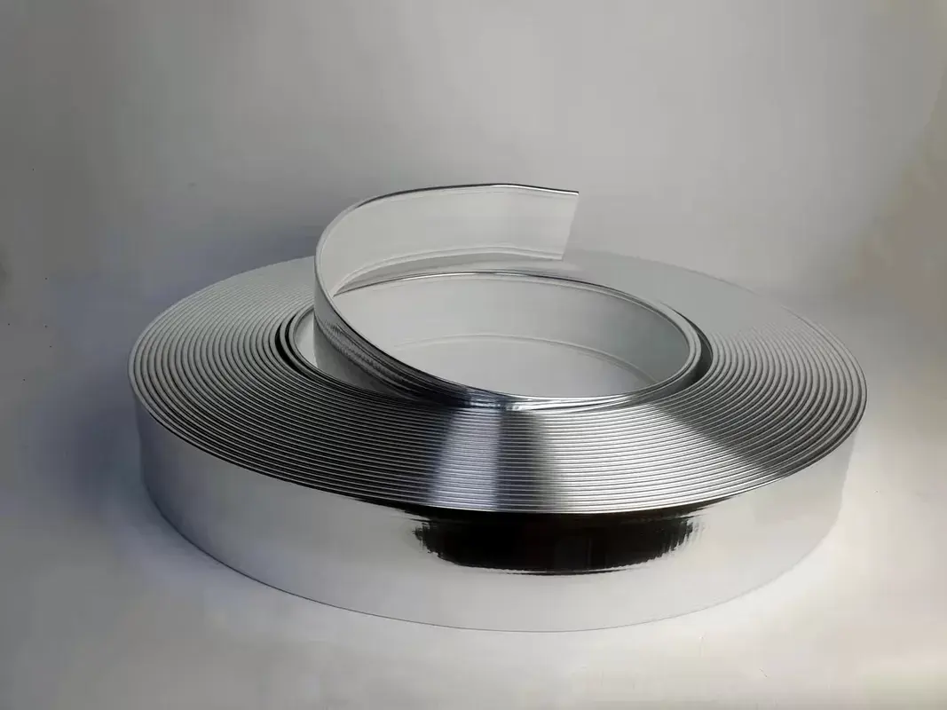 Mirror Sliver Aluminum Trim Cap Roll Hand Bending Hardness Channel Letter Edging Various Widths product 1