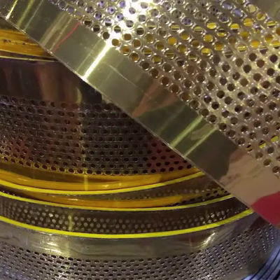 Golden Aluminum Tape Coil With Folded Edge Word Sign Brushed Aluminum Coil Strip