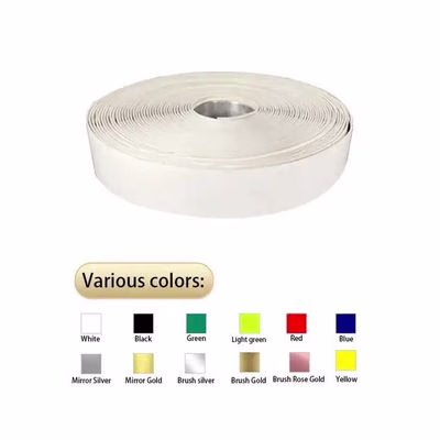 Hand Bending Aluminium Trim Cap 0.33mm Mirror Silver Channel Letter Trim Cap