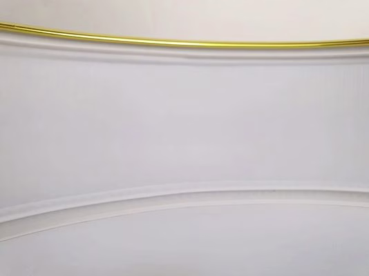 Hand Bending Aluminum Trim Cap For Channel Letter Brushed Mirror Gold Channel Letter Trim Cap