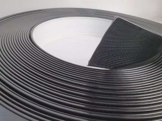 Black Color Aluminum Alloy Coil Trim Cap Strip For Professional Sign Making
