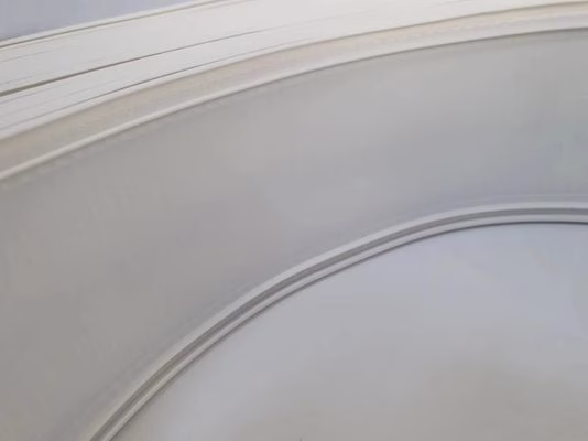 76MM Aluminum Trim Cap White Color With Reflective Finish For Exquisite Edging