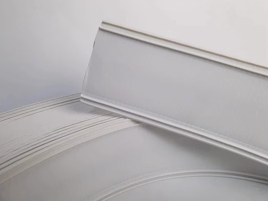 Hand Bending Plastic Aluminum Trim Cap Coil White 68MM 70MM 76MM 93MM