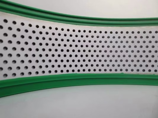 Green Color With Holes Aluminum Trim Cap Hand Bent 50M Roll with Aluminum Alloy Coil