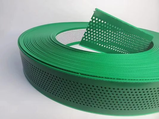 Green Color With Holes Aluminum Trim Cap Hand Bent 50M Roll with Aluminum Alloy Coil