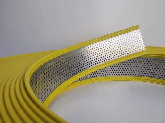 Yellow Aluminium Channel Coil Flexible Bending Profile With Hole For Elegant Edging Applications