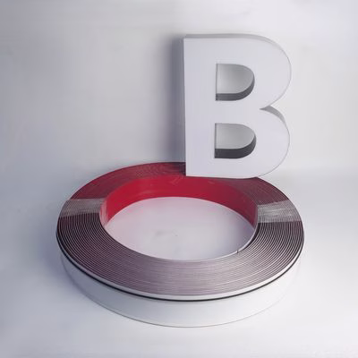 Electrical 30m Channel Letter Coil Outdoor Aluminum Trim Cap