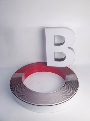 Aluminum PVC Trimless Letterform 3cm-14cm Aluminium Trim Cap Letters