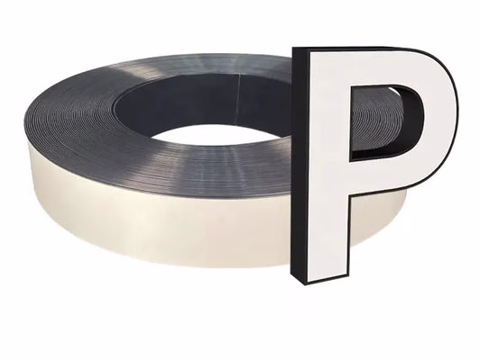 Advertising LED Channel Letter Coil White Black Trim Cap Letter