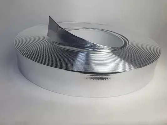 Mirror Sliver Aluminum Trim Cap Roll Hand Bending Hardness Channel Letter Edging Various Widths gallery 5