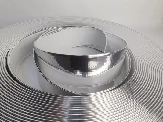 Custom Aluminum Trim Cap Coil Hand Bending Brushed Gold Silver Hardness 68MM-93MM gallery 4