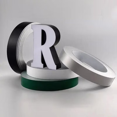 6cm Wide Letter Trim Cap Coated Aluminum Channel Letter Trim