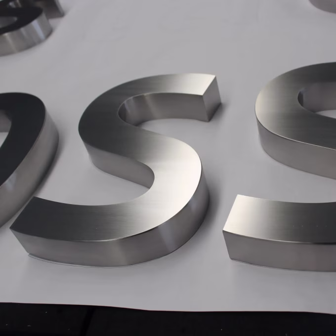 SS201 202 Sign Trim Cap 3d Printed 304L 316L Channel Letter Trim application 2